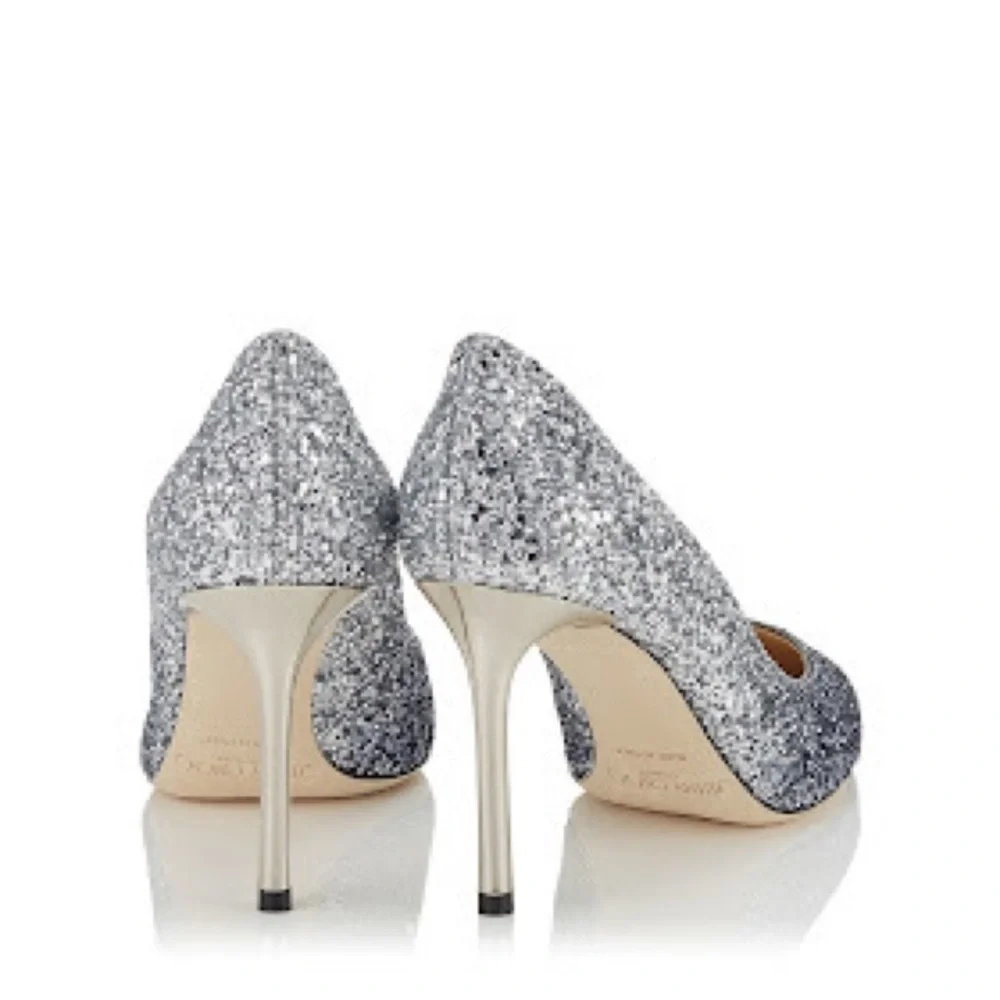 NIB Jimmy Choo Sparkling Romy Heels - Picture 2 of 3